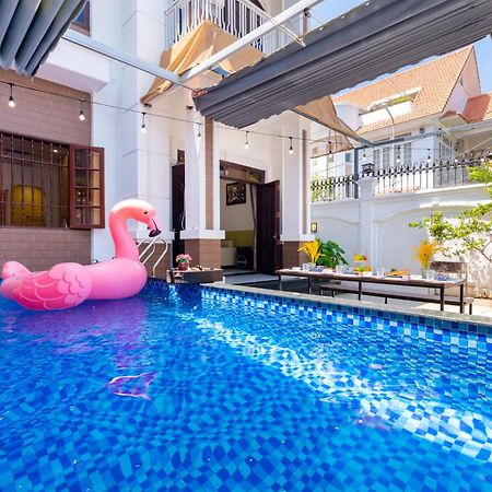 Hoang My Villa - 8 Phong Ngu Bai Sau - Free Bida Karoke 头顿 外观 照片