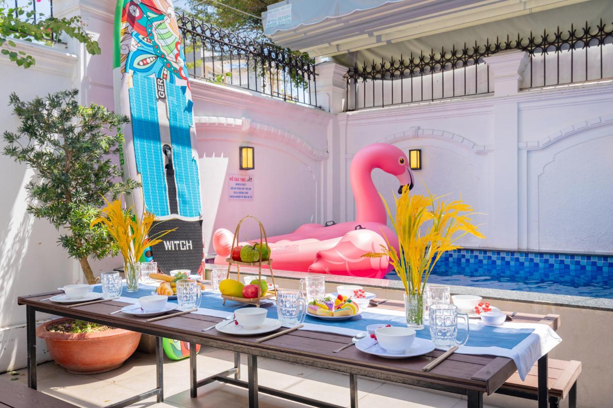 Hoang My Villa - 8 Phong Ngu Bai Sau - Free Bida Karoke 头顿 外观 照片